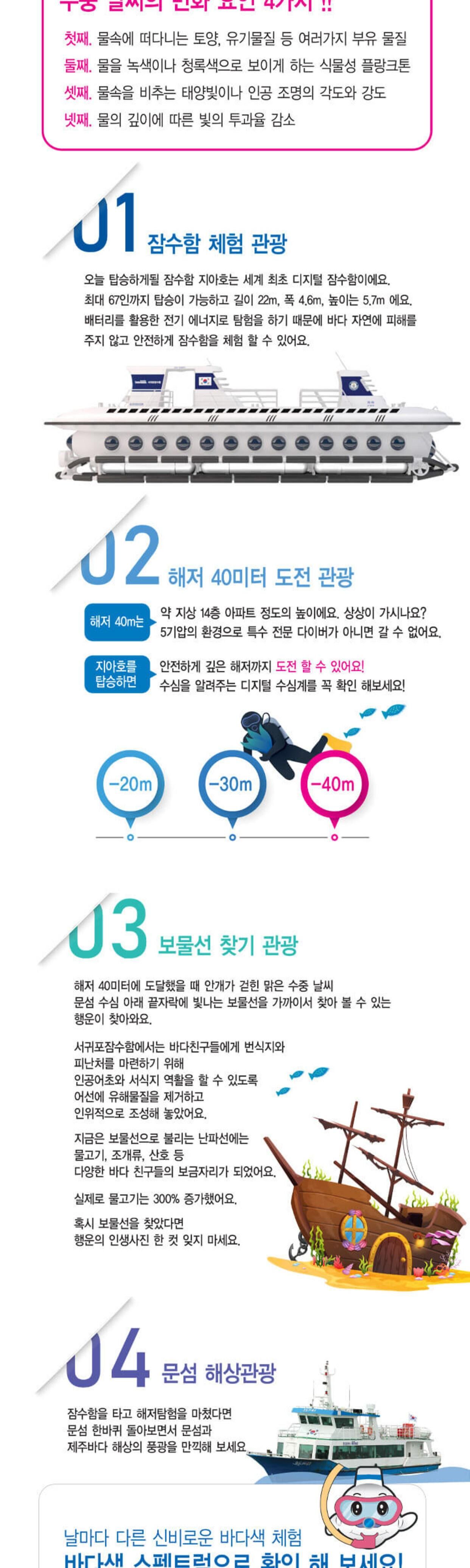 [선착순쿠폰] 제주 서귀포잠수함 탑승권 (사전 예약 필수) 상세 이미지 3