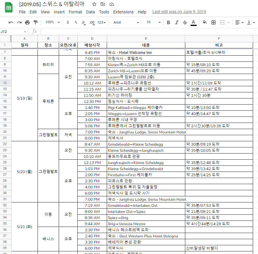 스위스 기타 도시, 이탈리아 기타 도시 외 1개-자유톡0