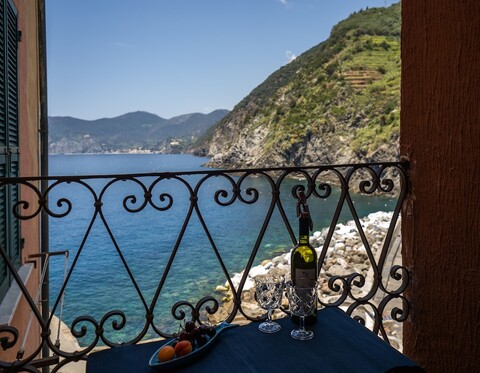 발코니가 있는 벤테가 바다 전망 아파트먼트