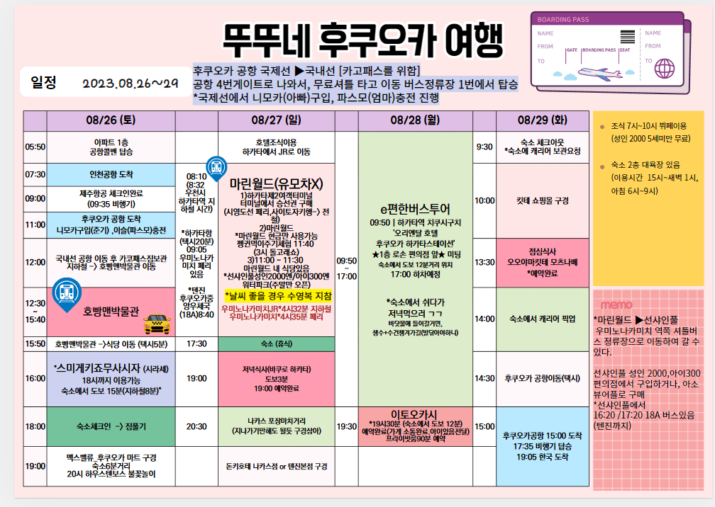 후쿠오카-일정•경비9
