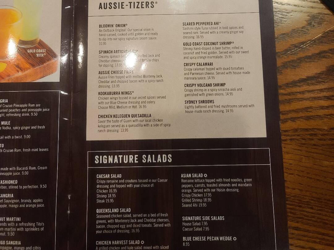 괌 아웃백 :마이리얼트립 괌여행 맛집 괌 아웃백 가면 꼭