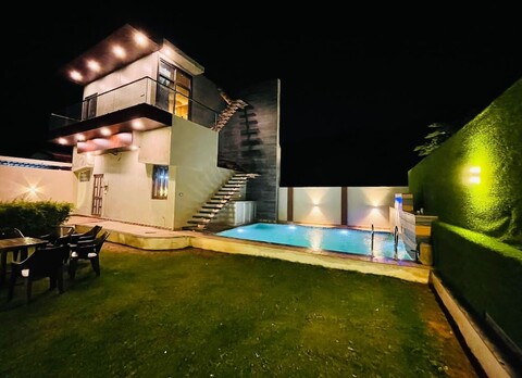 GoBravo 2BR 럭스 빌라 wt Pvt 풀 Udapur