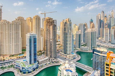 슈퍼호스트 - 놀라운 마리나 전망의 더럭스 스튜디오 - JW Marriott Dubai Marina