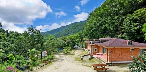 rock house in the valley