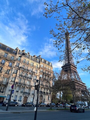 에펠탑에서 30 미터 떨어진 에펠탑 에지스케이프