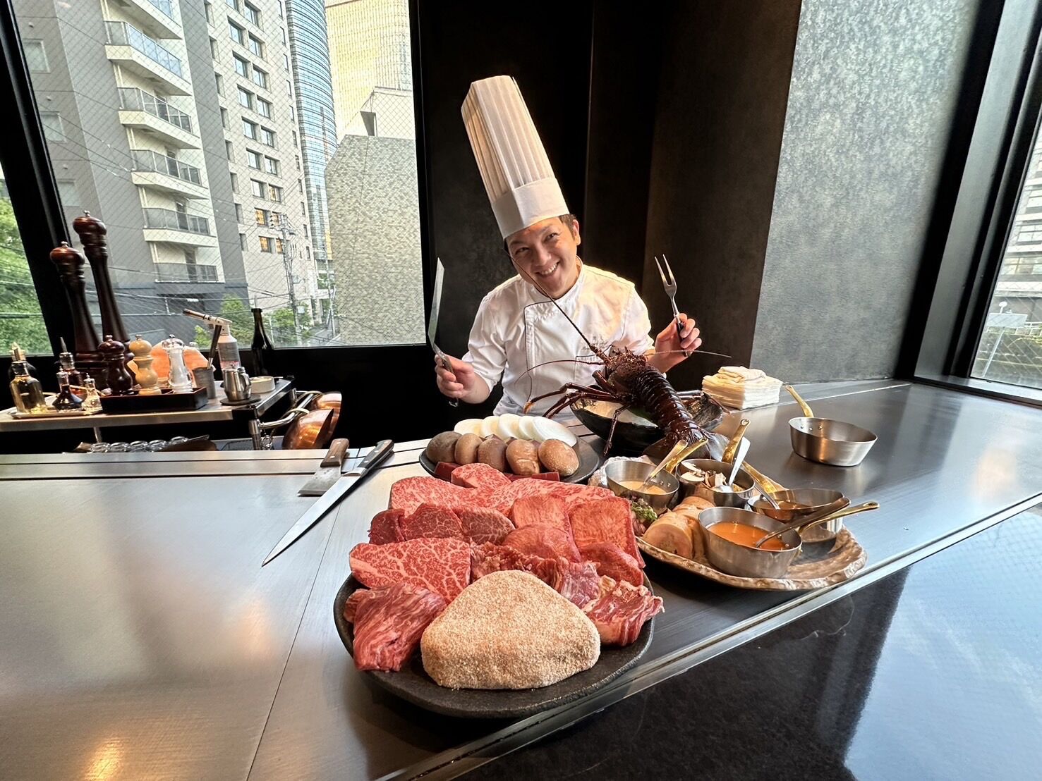 오사카 창작 철판구이Creative Teppanyaki Kurabito