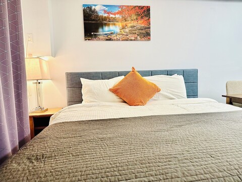 바베큐와 거대한 파티오가 있는 원 스튜디오