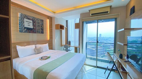 아늑하고 편안한 스튜디오 룸, GP 플라자 아파트먼트에 있음