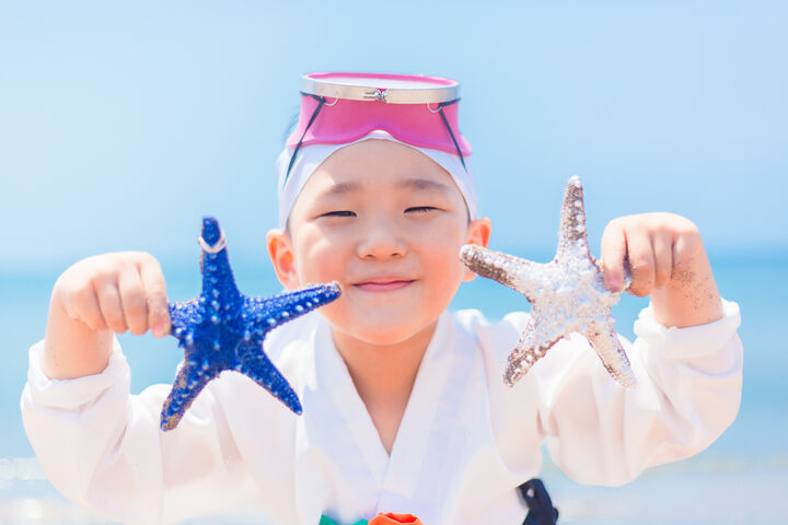 [제주시] 아기해녀 스냅 / 아기단독 촬영 제주공항 근처 모래해변 (30개월~6세까지)-i
