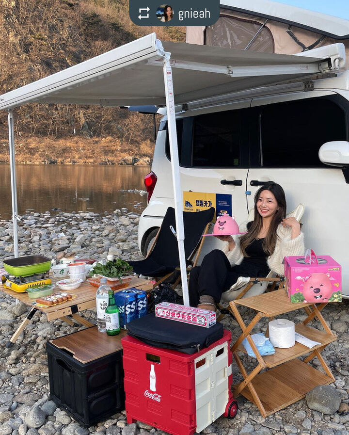 [경기/서울]미니칸 캠핑카렌트 감성차박패키지(감성캠핑용품풀세트 무료,자차방문시 무료주차)-i