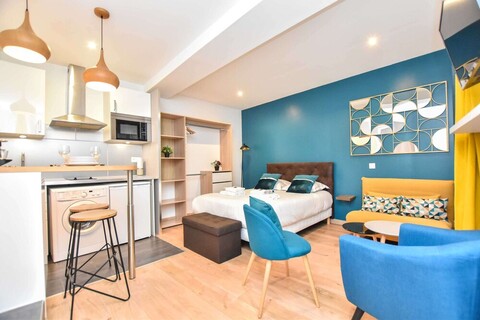 파리 중심부의 현대적인 스튜디오