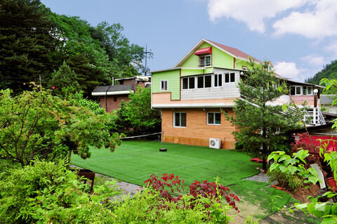 가평 숲속의아침