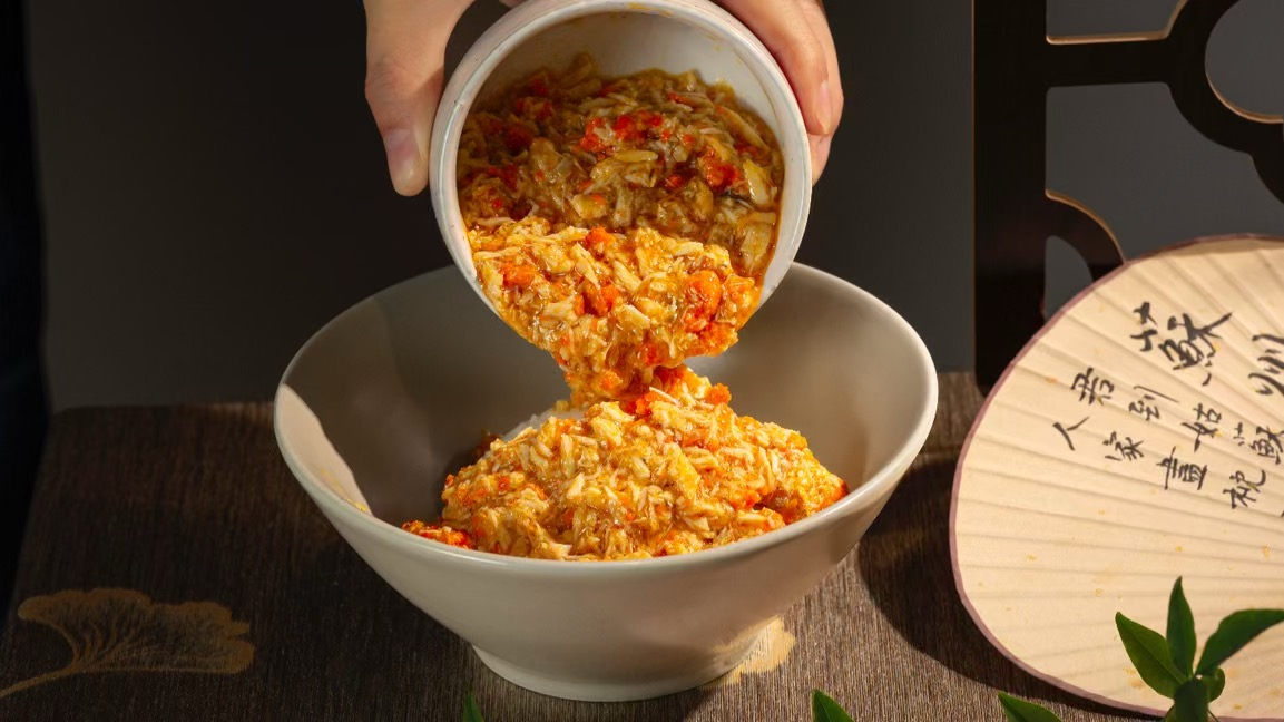 상하이맛집 Libaixie 게살듬뿍! 진한 게살비빔면/밥 맛집