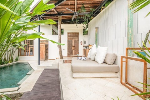 에코 비치까지 4분, 수영장이 있는 1BR 무성한 빌라 BA 빌라 4