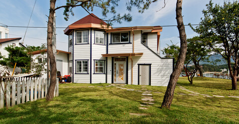 양평 강가에아침