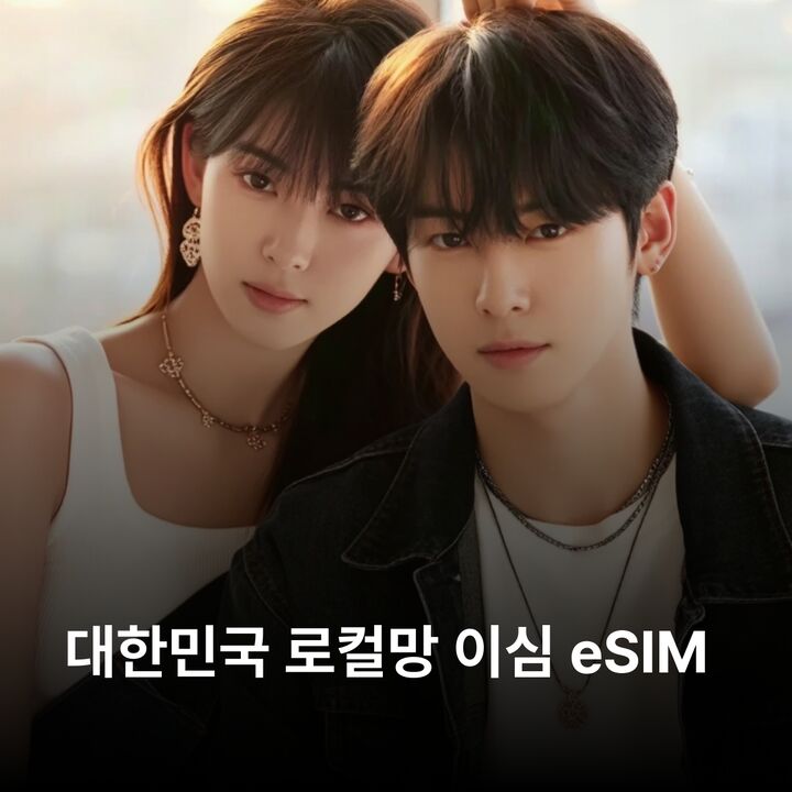 대한민국 한국 이심 eSIM 서울 제주도 부산 대구 경기도 인천 강원도 인증필요없음 이심통-i