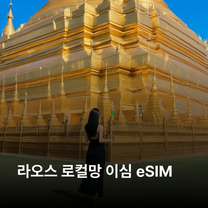 라오스 이심 eSIM 비엔티안 루앙프라방 방비엥 팍세 파탓루앙 꽝시 폭포 이심통-i