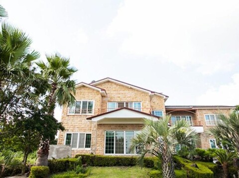 Pension lying on the sea