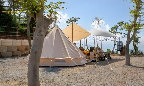 파도와 노을 캠핑