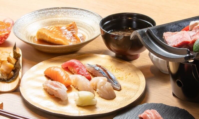 홋카이도 스시Nidaime Tatsuyoshi Sapporo Tanukilkoji