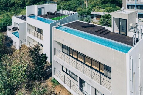 유 오키나와 유 - 2베드룸 씨뷰 풀 빌라 (모토부) - 2개 프라이빗 욕실 있음