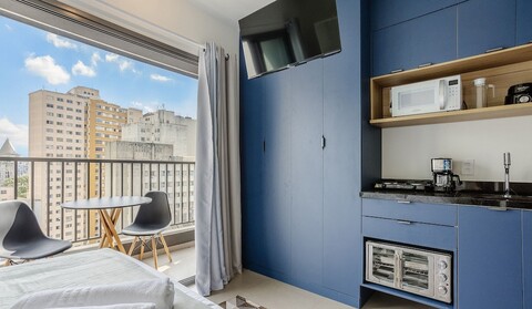 콘솔라카오의 발코니와 전망이 있는 스튜디오 - Vno1417