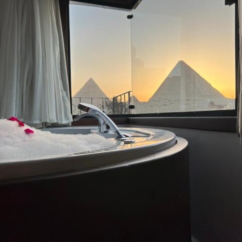 New Arena pyramids VIEW