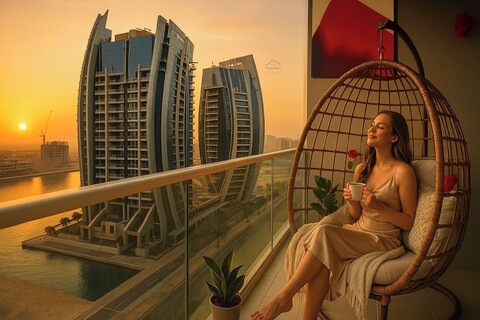 모던 시티 스케이핑 아파트먼트