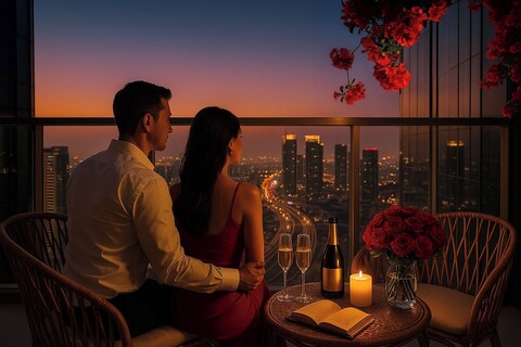 부르즈 할리파 뷰 풀 - 파라마운트 1 베드룸