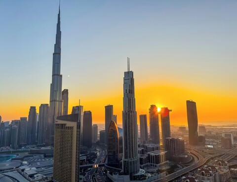 부르즈 칼리파 뷰 - 2 베드룸 - PS5 - 수영장