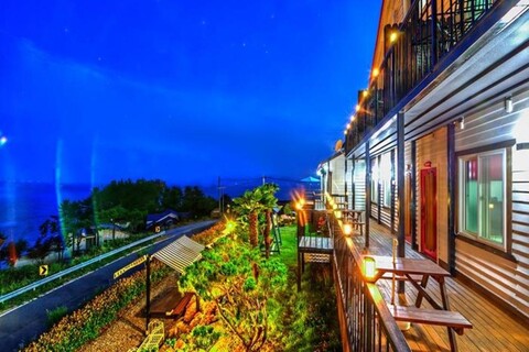 Travel pension by the sea