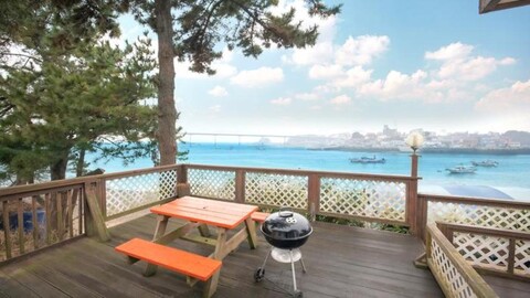 People visiting the island