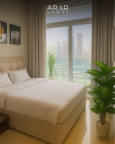 비즈니스 베이 1BHK, 버즈뷰, 발코니 있음