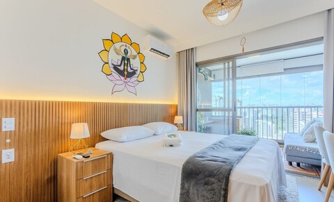 상파울루의 파노라마 뷰를 가진 젠 스튜디오 Onj2612