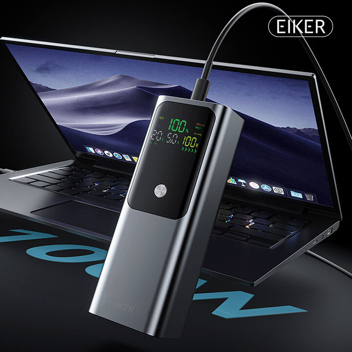 EIKER 100W PD3.1 양방향 고속충전 보조배터리 LED 디스플레이 20000mAh-i