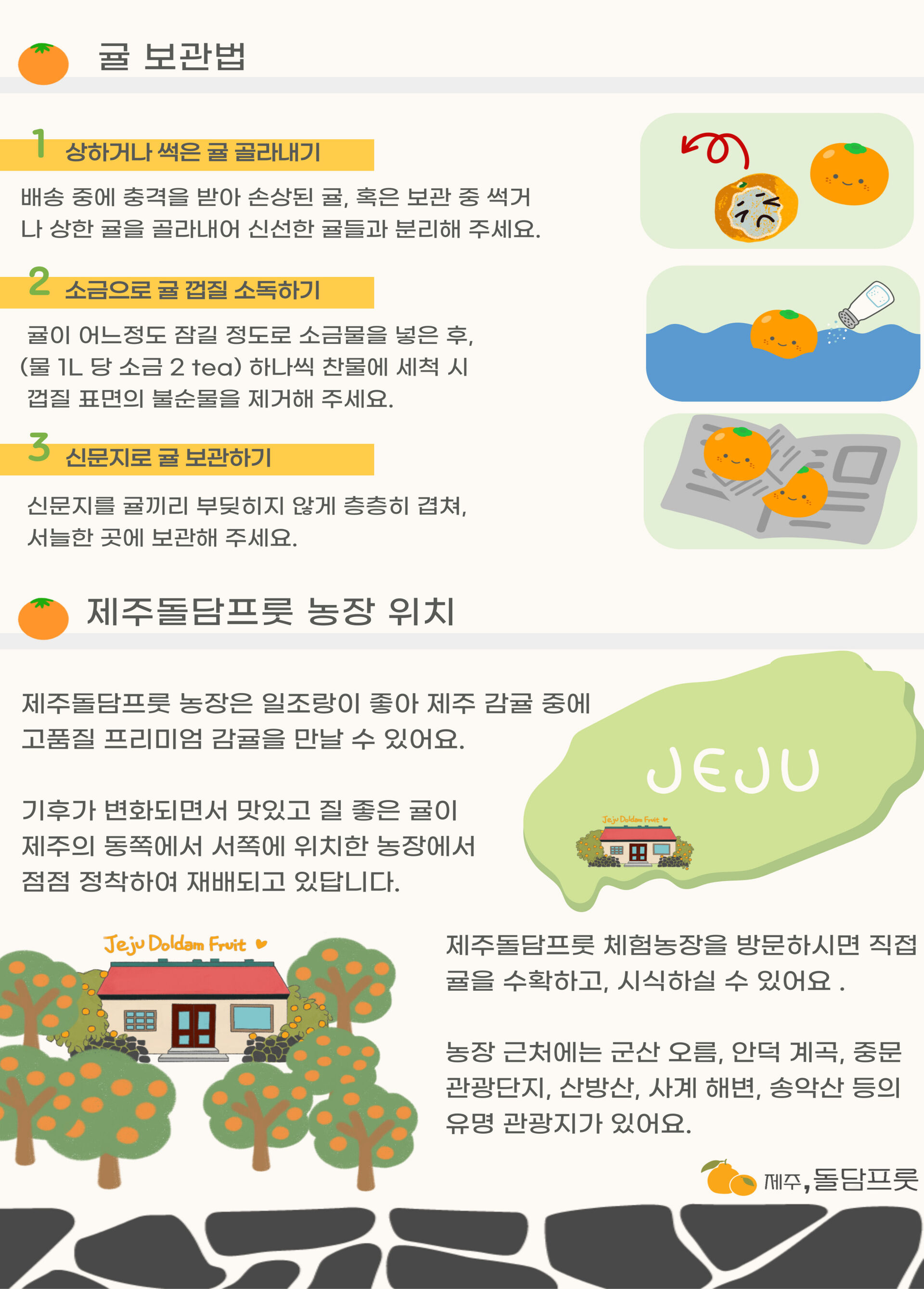 [제주]서귀포 중문 돌담프룻 감귤 체험 농장 입장권 상세 이미지 4