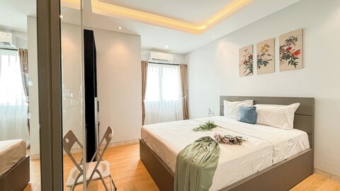 마르곤다 레지던스 1의 뉴트럴 코지 스테이 스튜디오 아파트먼트