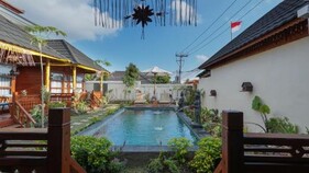 Orange wooden homestay