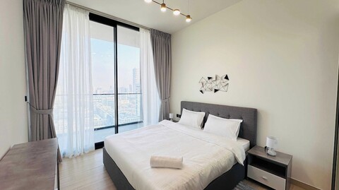 럭셔리 벨빌라 1베드룸, 수영장 전망 아파트먼트, JVC