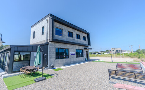 대부도 오늘 바다 풀빌라