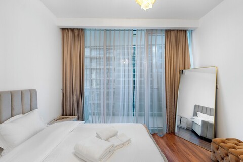 웨이브스 타워, 운하 전망의 세련된 1베드룸