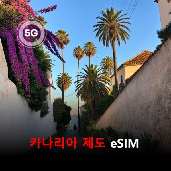 [통큰무제한] 카나리아 제도 이심 eSIM 데이터 매일 3GB 초고속 이후 1M 고속무제한