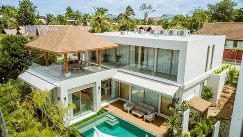 아칼 풀 빌라 3베드룸 라구나 근처, 방타오 앤 비치