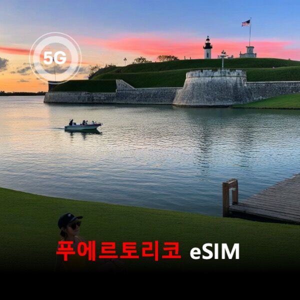 [통큰무제한] 푸에르토리코 이심eSIM 데이터 매일 3GB 초고속 이후 1Mbps고속무제한-i