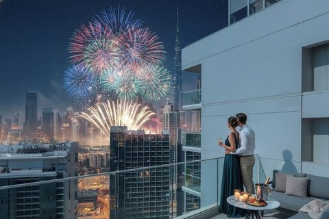 높은 층의 1BR 아파트 - 부르즈 할리파 뷰