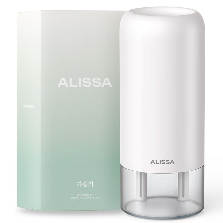 알리사 숲속안개 가습기 미니 초음파 사무용 무선 탁상용 충전식 700ml+필터 4개