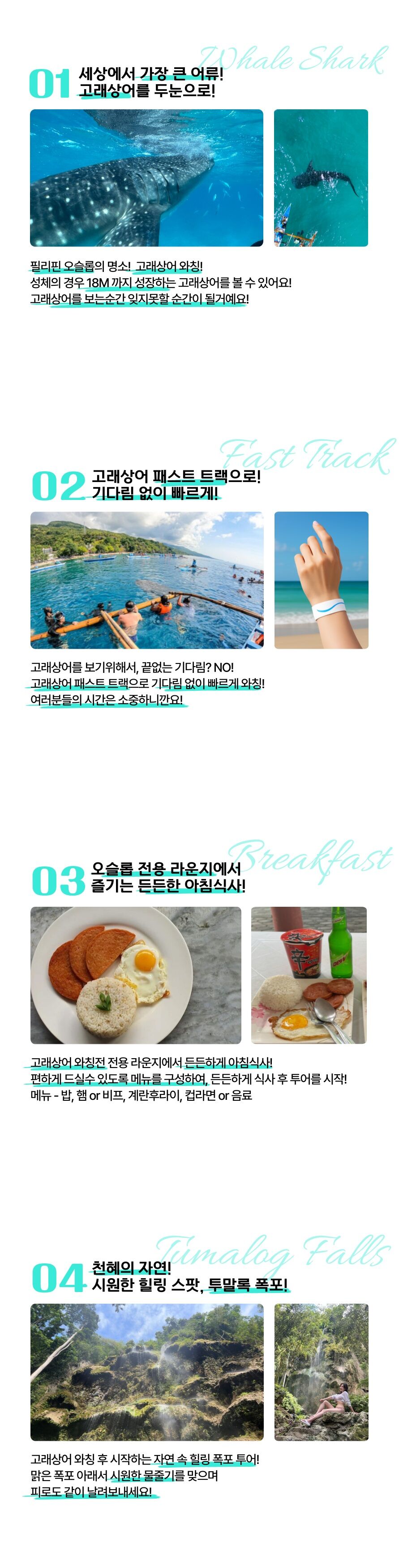 세부 오슬롭 고래상어 모알보알 패스트랙 조식 중식 포함 by 투어스타 상세 이미지 2