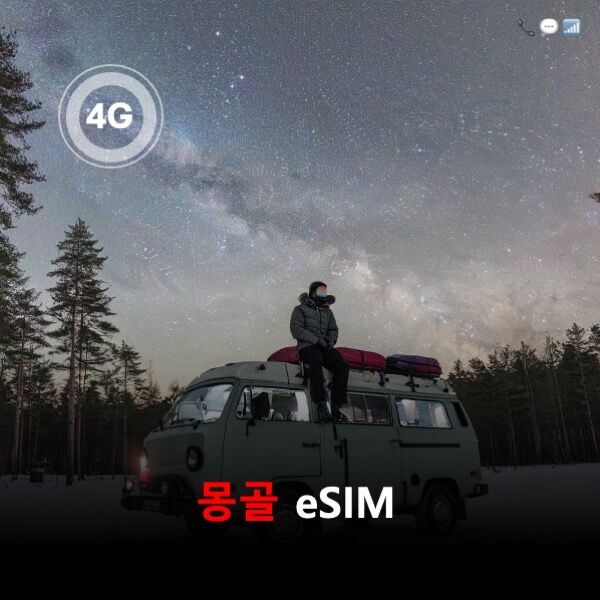 [올인원번호팩] 몽골 이심 eSIM 전화번호 데이터 문자 전화통화 제공 이심통