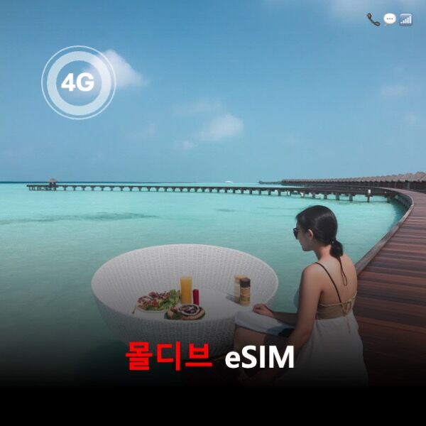 [올인원번호팩] 몰디브 Dhiraagu 이심 eSIM 데이터종량+통화+문자+전화번호