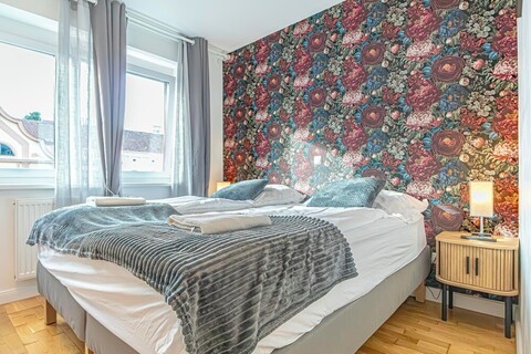 현대적인 1베드룸 거실 아파트먼트, 비엔나